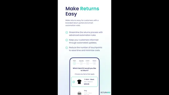 ReturnGO Returns &amp; Exchanges screenshot