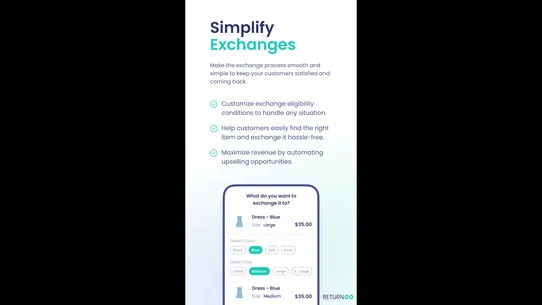 ReturnGO Returns &amp; Exchanges screenshot