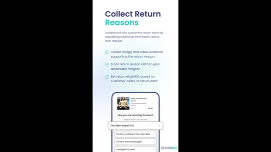 ReturnGO Returns &amp; Exchanges screenshot