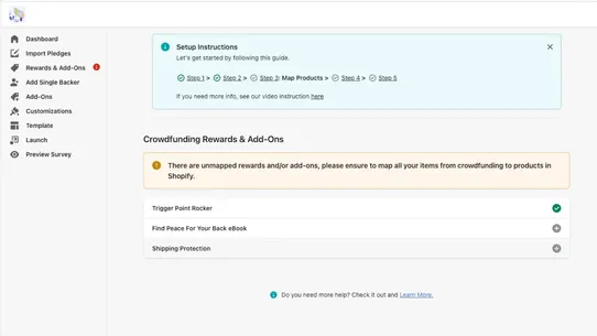 Crowdfunding Surveys &amp; Upsells screenshot