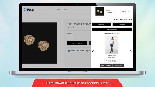 QeCart ‑ Slide Out Cart screenshot