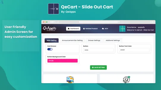 QeCart ‑ Slide Out Cart screenshot