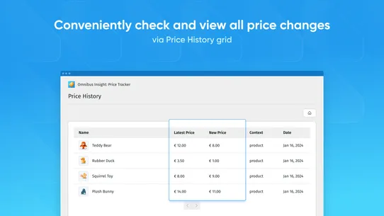 Omnibus Insight: Price Tracker screenshot