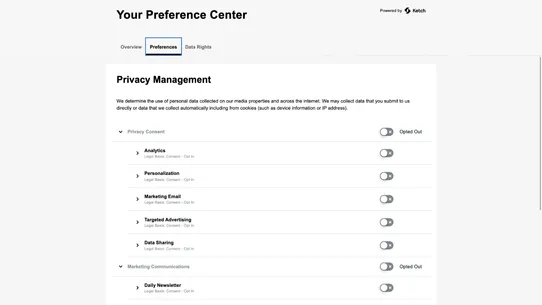 Ketch Consent Management screenshot