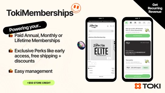 Toki: Loyalty + Memberships screenshot