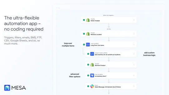 MESA: Workflow Automation screenshot