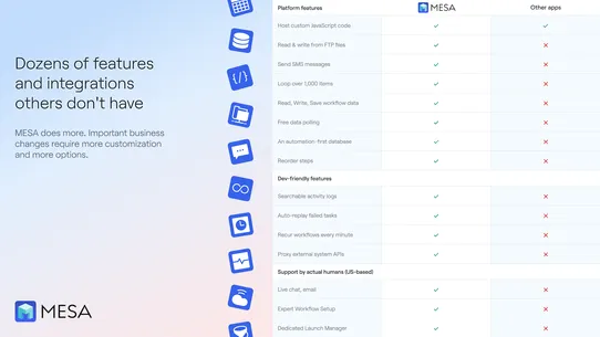 MESA: Workflow Automation screenshot