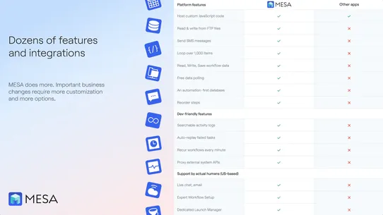 MESA: Workflow Automation screenshot