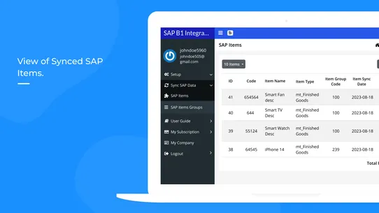 SAP Business One Integration screenshot