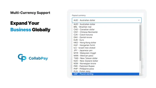 CollabPay ‑ Vendor payouts screenshot