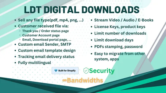 LDT Digital Downloads screenshot