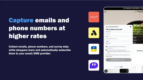 Alia: Email &amp; SMS Popups screenshot