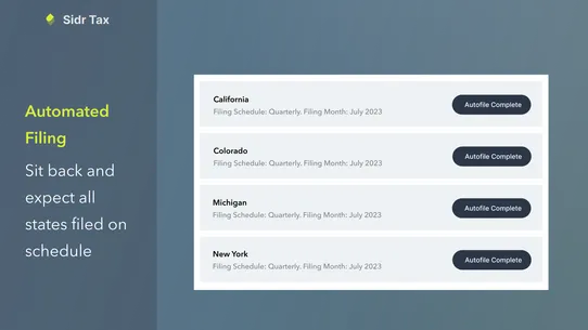 Sidr ‑ Sales Tax Automation screenshot