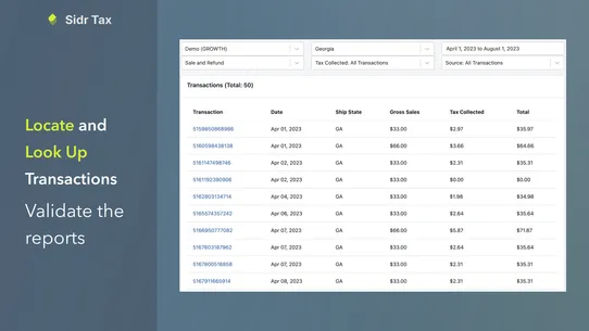 Sidr ‑ Sales Tax Automation screenshot