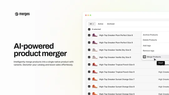 Merges ‑ AI Product Merger screenshot