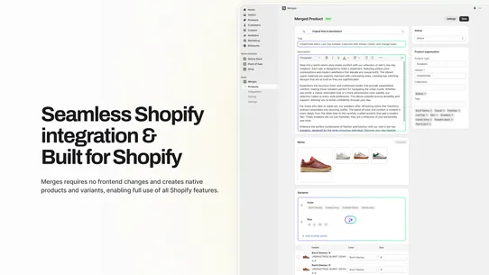 Merges ‑ AI Product Merger screenshot