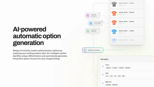 Merges ‑ AI Product Merger screenshot