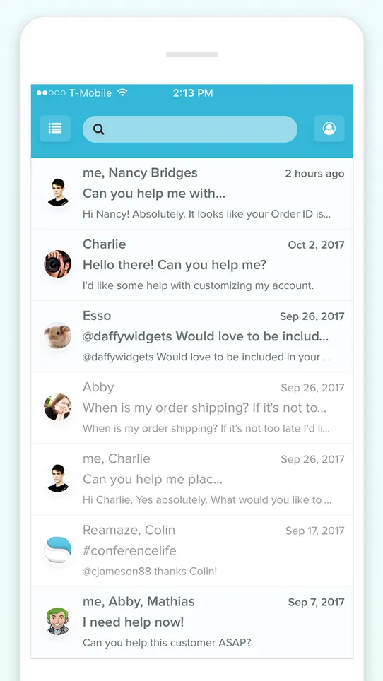 Reamaze Live Chat Helpdesk CRM screenshot