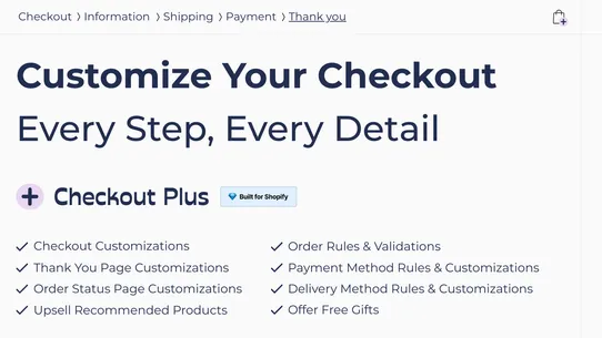 Checkout Plus screenshot