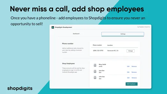 Shopdigits ‑ Number &amp; Call screenshot