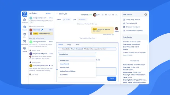 3Dsellers ‑ CRM &amp; Helpdesk screenshot