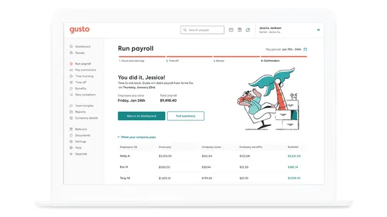 Gusto ‑ Payroll &amp; HR screenshot