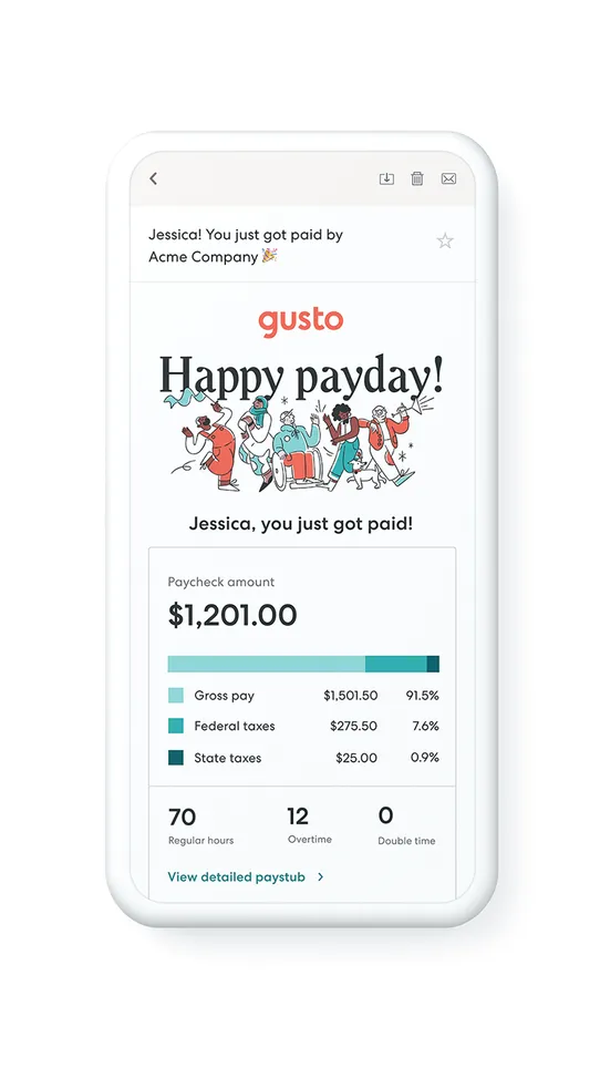 Gusto ‑ Payroll &amp; HR screenshot