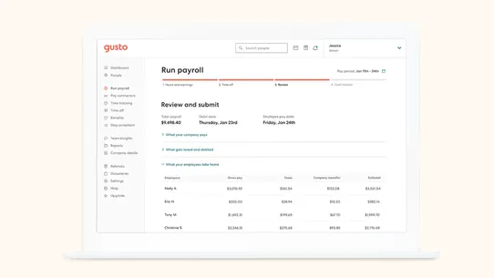 Gusto ‑ Payroll &amp; HR screenshot