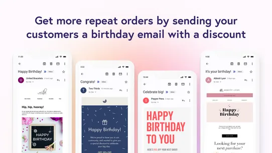 Happy Birthday Emails by UW screenshot