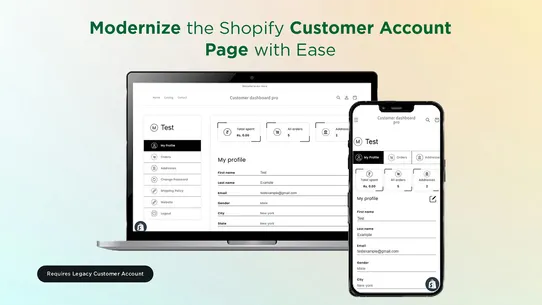 Customer Account Pro : MT screenshot