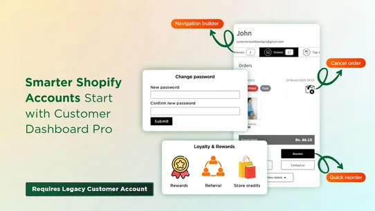 Custlo : Customer Account Pro screenshot