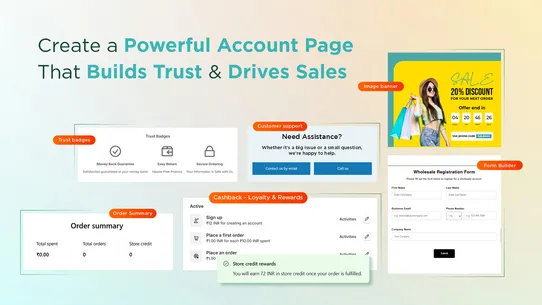 Custlo ‑ Customer accounts app screenshot
