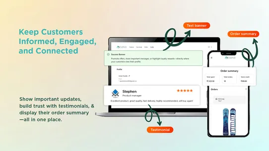 Custlo ‑ Customer accounts app screenshot