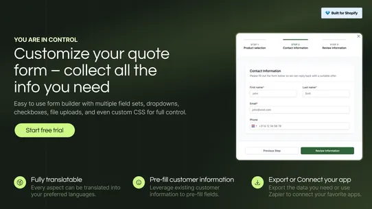 Quotify: Easy quote requests screenshot