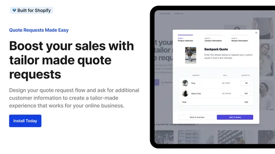 Quotify: Easy quote requests screenshot