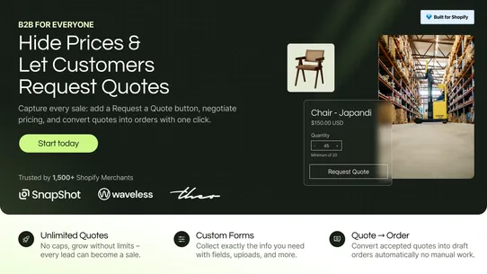 Quotify: Request a Quote screenshot