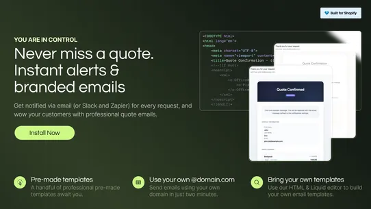 Quotify: Request a Quote screenshot
