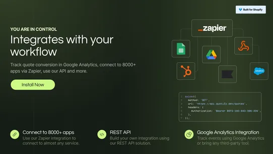 Quotify: Request a Quote screenshot