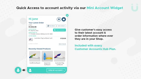 Customer Accounts Hub screenshot