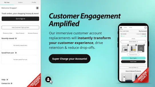 C:Hub Customer Accounts screenshot