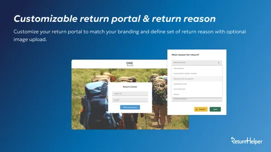 Return Helper: Return Centre screenshot