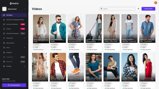 Live2.ai ‑ Shoppable Videos screenshot