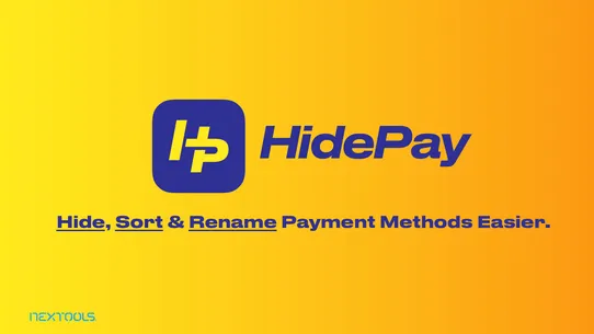 HidePay: Hide Payment Methods screenshot