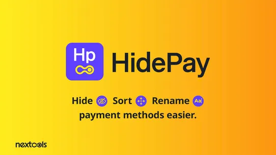 HidePay: Hide Payment Methods screenshot