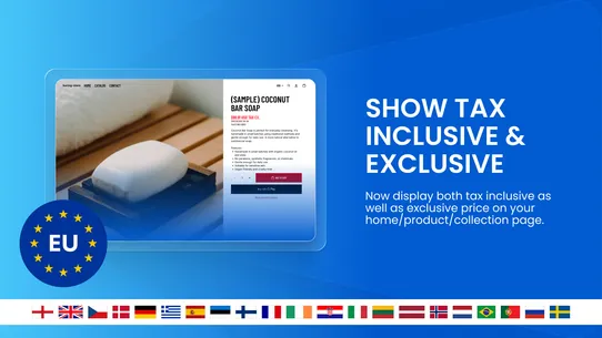 EUR Tax Dual Price B2B Europe screenshot