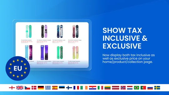 EUR Tax Dual Price B2B Europe screenshot