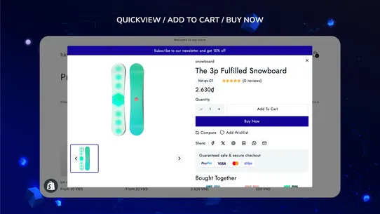 HKT: Quick View ‑ Add To Cart screenshot