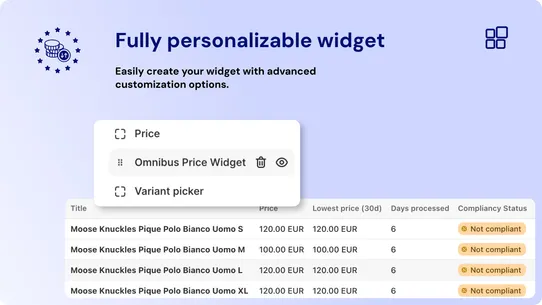 Omnibus Compliant Price screenshot