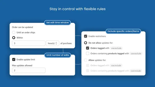 Codify ‑ Order Edit screenshot