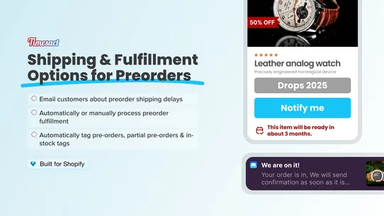 Preorder | Notify Me Timesact screenshot